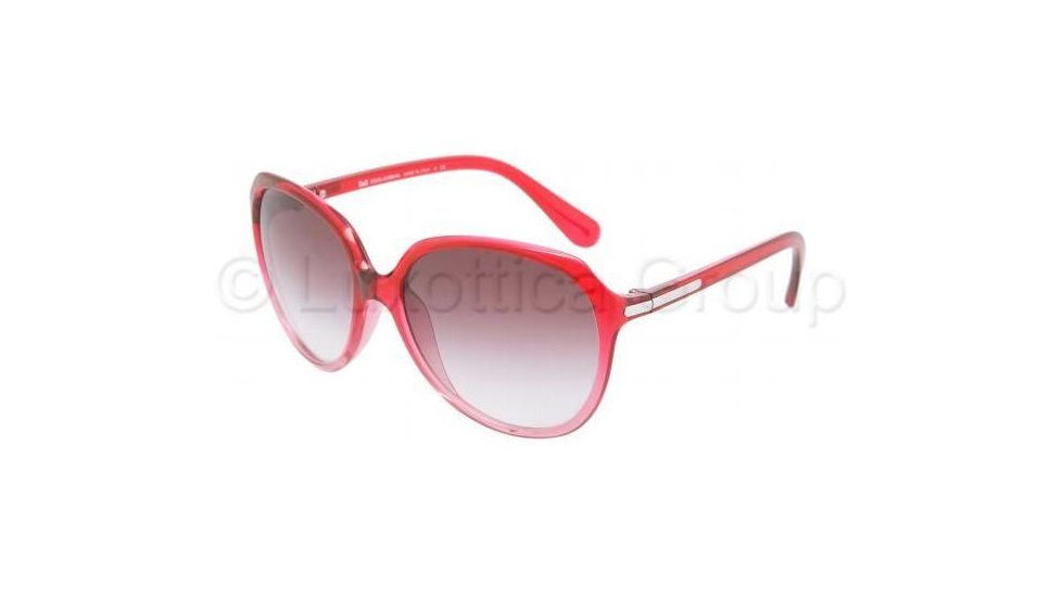 D&amp;G DD8086 Single Vision Prescription Sunglasses DD8086-17858H-5916 - Lens Diameter: 59 mm, Frame Color: Black Cherry Gradient