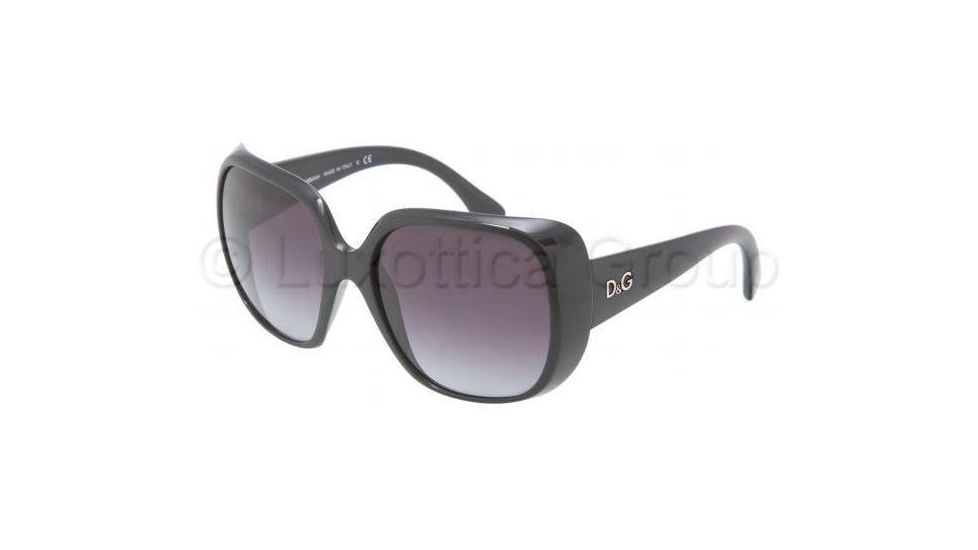 D&amp;G DD8087 Sunglasses 501/8G-5718 - Black Gray Gradient