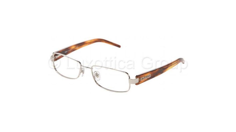 D&amp;G Eyeglasses DD5043 with No-Line Progressive Rx Prescription Lenses 271-5217 - Silver 