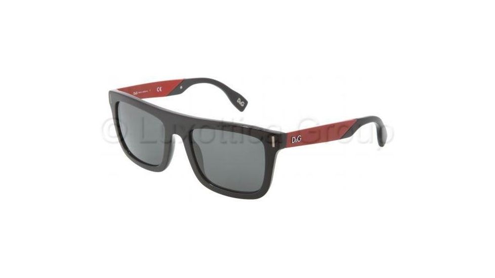 D&amp;G Fashion show DD3083 Single Vision Prescription Sunglasses DD3083-255487-5420 - Frame Color Black, Lens Diameter 54 mm