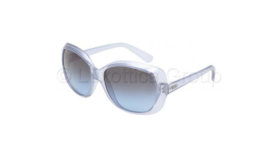 D&amp;G DD8075 Sunglasses with No-Line Progressive Rx Prescription Lenses DD8075-16988F-5816 - Lens Diameter: 58 mm, Frame Color: Azure Transparent Metallized