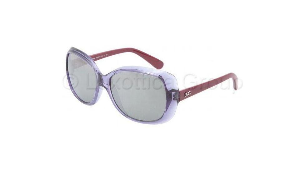 D&amp;G DD8075 Sunglasses with No-Line Progressive Rx Prescription Lenses DD8075-19106G-5816 - Lens Diameter: 58 mm, Frame Color: Transparent Violet