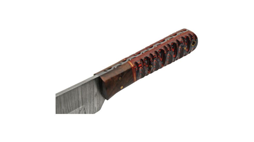 Damascus 13.75 Seax Bld Red Hnd Ws