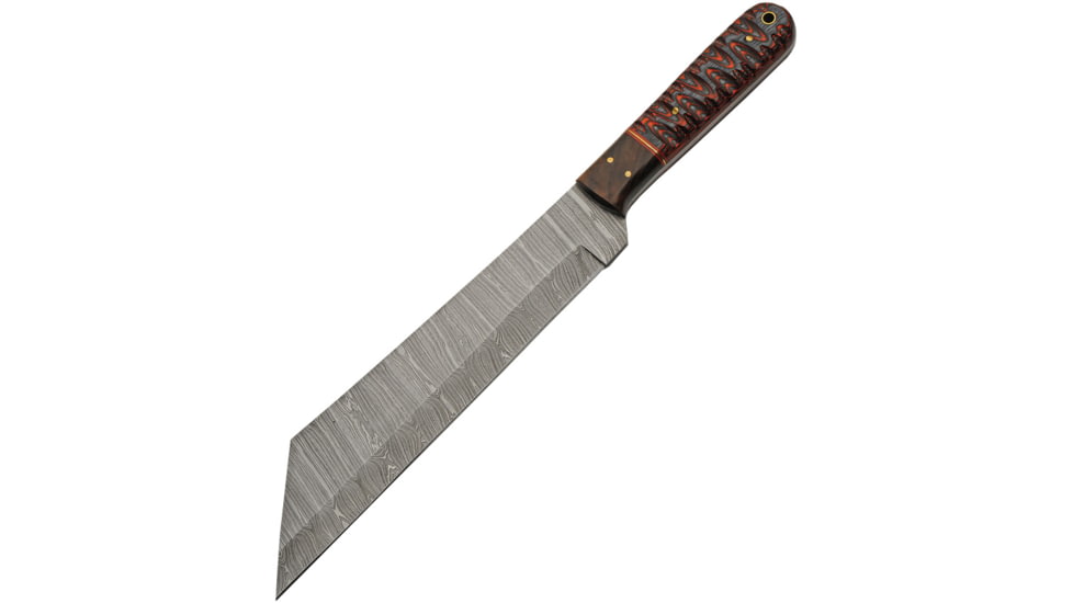 Damascus 13.75 Seax Bld Red Hnd Ws