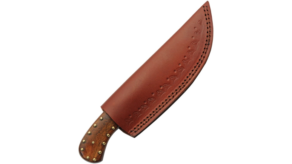 Damascus Studded Wood Skinner