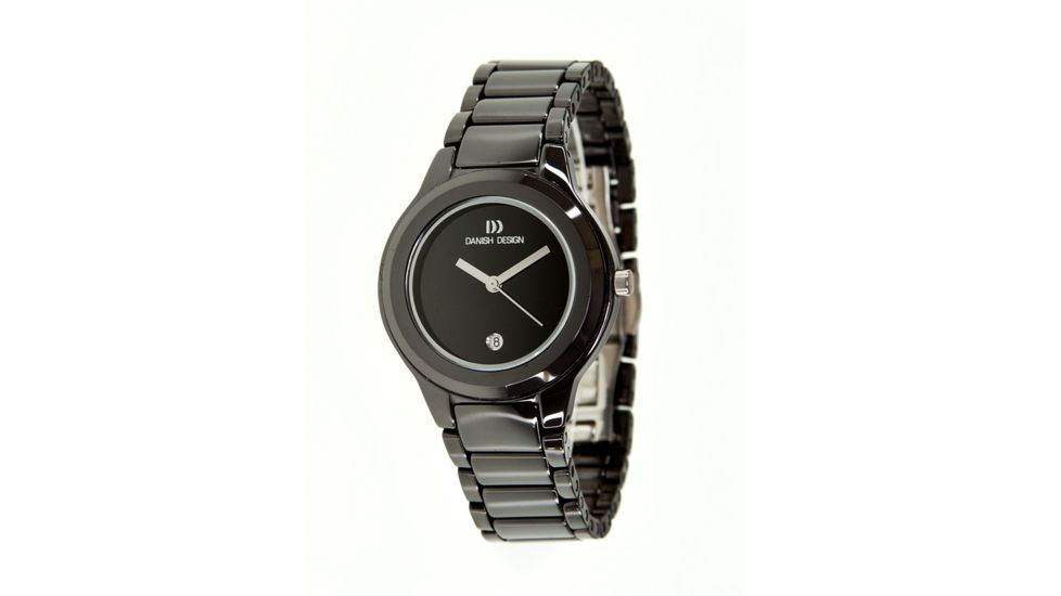 Danish Design Iv63q886 Ceramic Watch - Black Ceramic Band, Pol Ceramic Case, Black Face