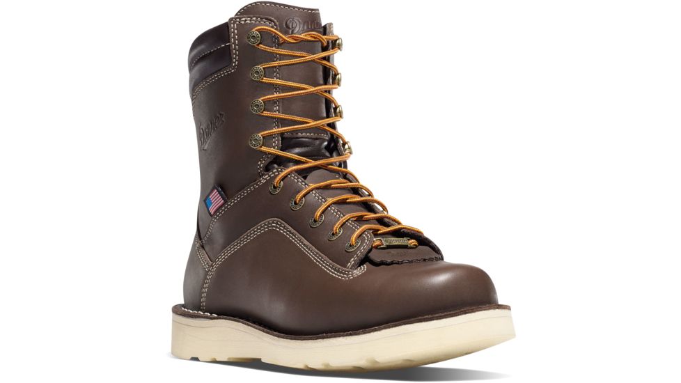 Danner Quarry USA 8in Wedge Alloy Toe Boots, Brown, 9D, 17329-9D