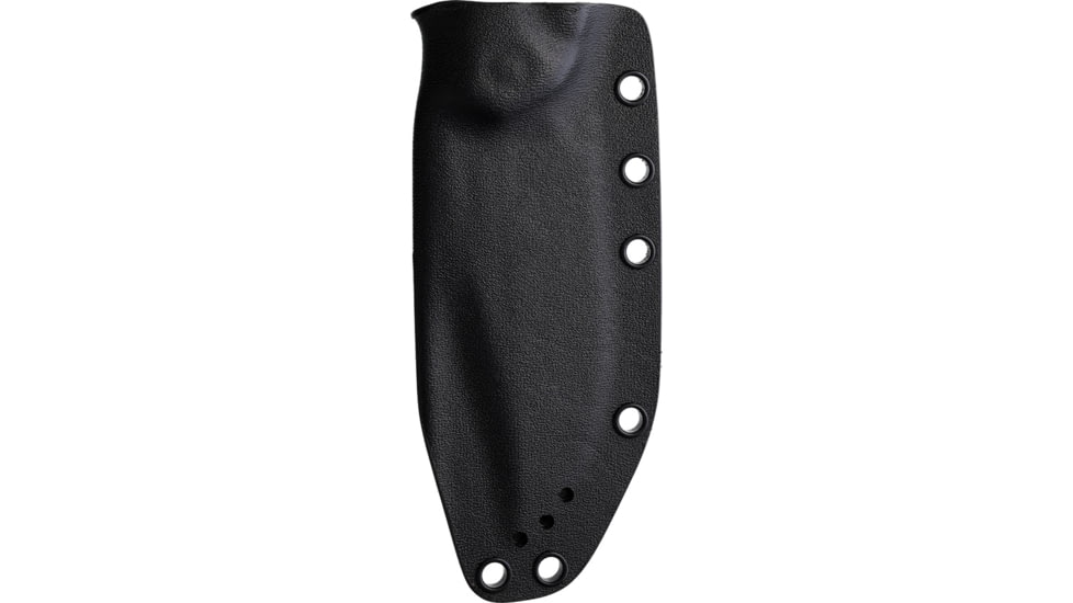 Dark Pines WidowMaker 3.5 V2 Black Fixed Blade Knife, 8in Overall, 4in Black Stonewash CPM-3V Carbon Steel Clip Point Blade, Blue/Black Textured G10 Handle, Black Kydex Sheath, DPK003 BLACK BLUE G10