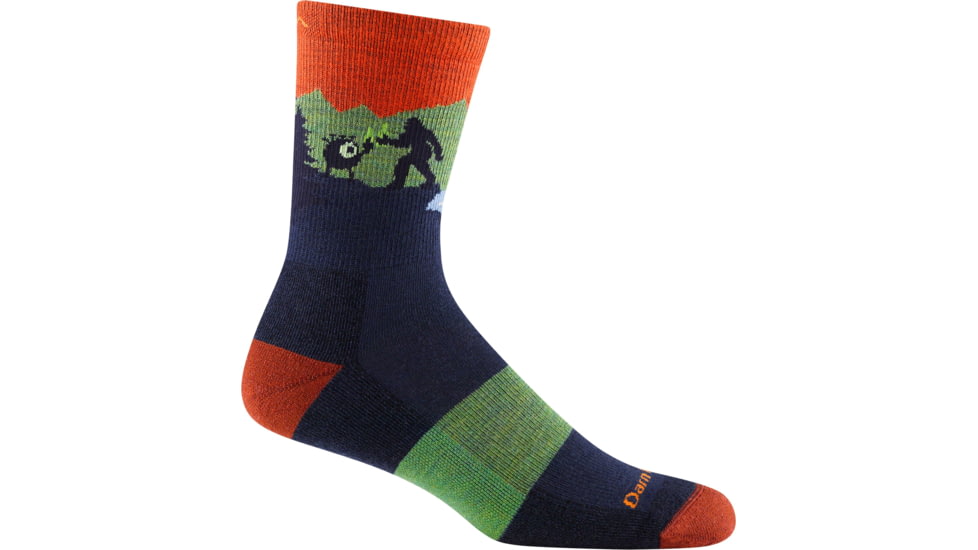 Darn Tough Close Encounters Micro Crew Midweight w/ Cushion Hiking Socks - Mens, Eclipse, Large, 5014-ECLIPSE-L-DARN
