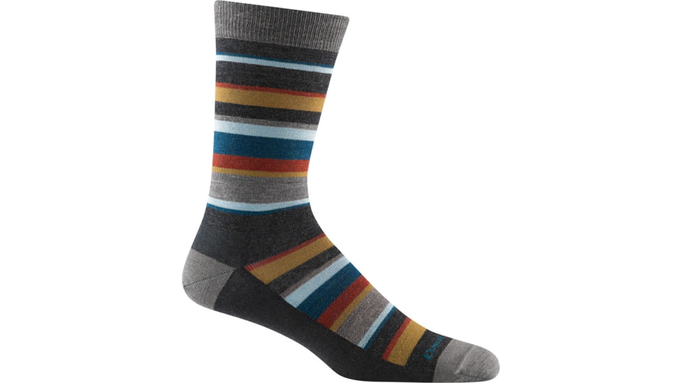 Darn Tough Druid Crew Lightweight Socks - Mens, Charcoal, XX-Large, 6090-CHARCOAL-XXL-DARN