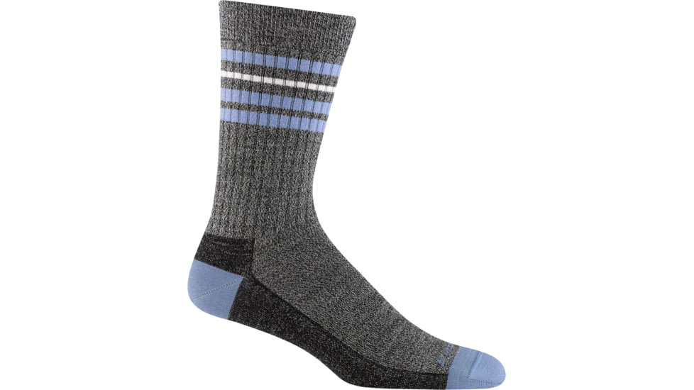 Darn Tough Letterman Crew Lightweight Socks - Mens, Granite, Medium, 6069_GRANITE_M_DARN