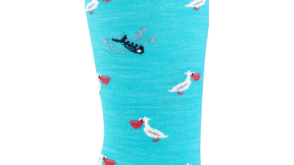 Darn Tough Pelican Crew Lightweight with Cushion Shoes - Mens, Teal, X-Large, 6099-TEAL-XL-DARN