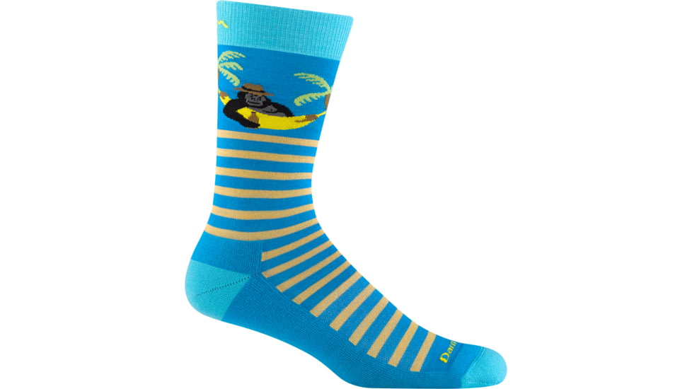 Darn Tough Wild Life Crew Lightweight with Cushion Shoes - Mens, Ocean, X-Large, 6096-OCEAN-XL-DARN