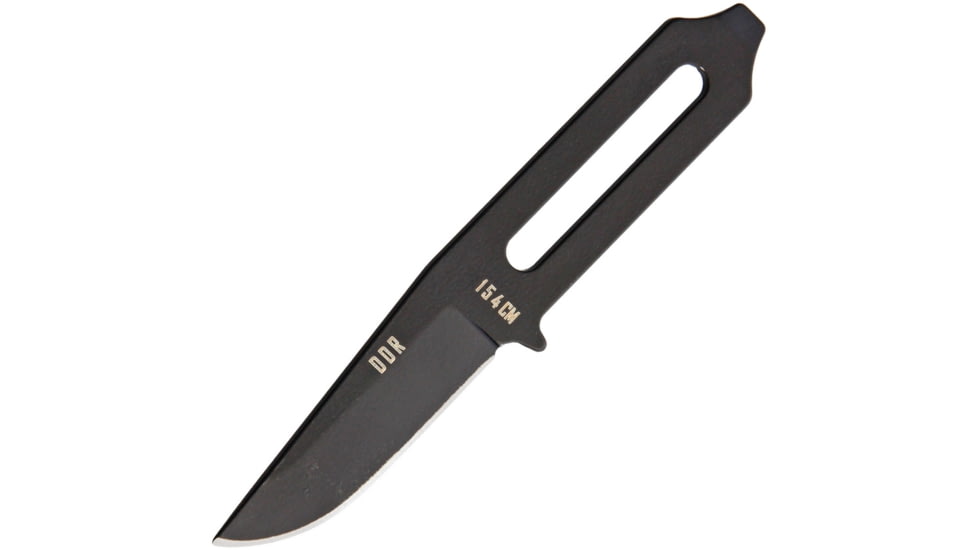 Darrel Ralph Sermon Neck Knife, 4.75in Overall, 2in Black 154Cm SS Blade, One-Piece Construction, Black Kydex Neck Sheath, DDR NECK KNIFE
