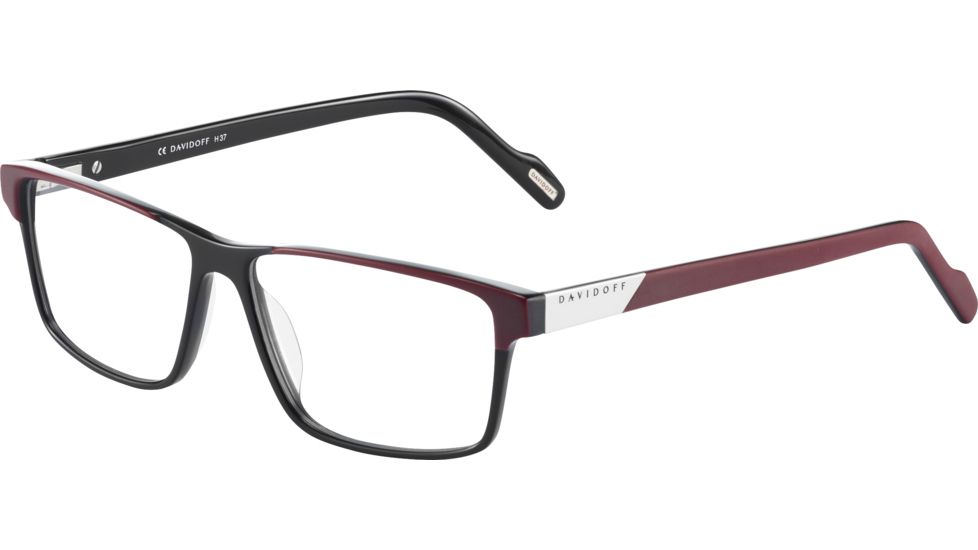 Davidoff 91056 Bifocal Prescription Eyeglasses, Red Black Frame, 91056-4201BI