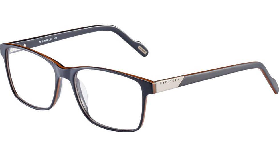 Davidoff 91058 Single Vision Prescription Eyeglasses, Dark Blue Frame, 91058-6661SV