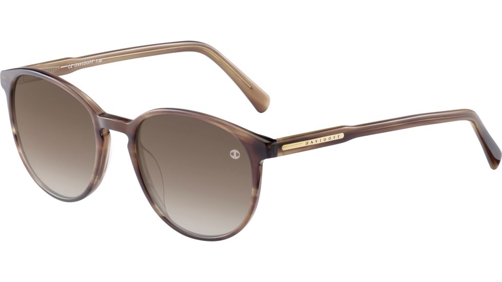 Davidoff 97143 Single Vision Prescription Sunglasses, Brown Frame, 97143-6397SV