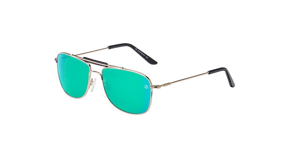 Davidoff 97345 Sunglasses, Gold Frame, Grey Green Mirror Lens, 97345-600