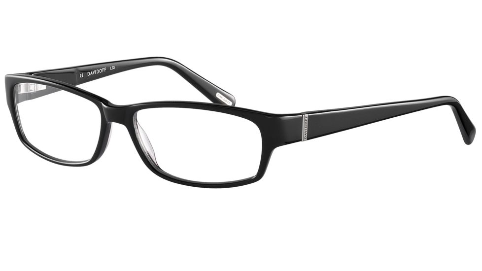 Davidoff 91024 Bifocal Prescription Eyeglasses - Black Frame and Clear Lens 91024-8840BI