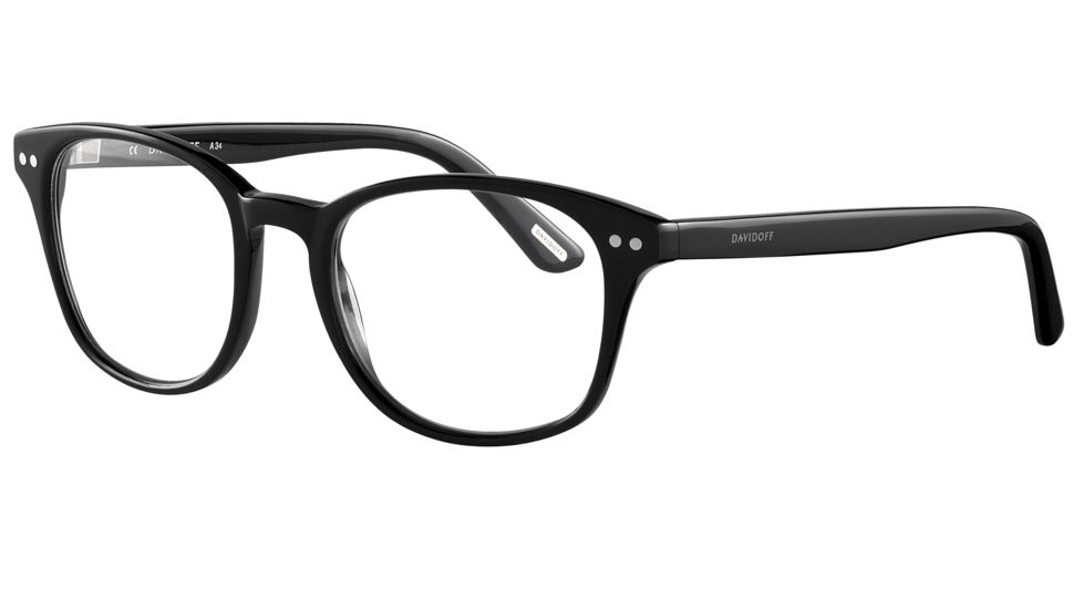 Davidoff 91026 Bifocal Prescription Eyeglasses - Black Frame and Clear Lens 91026-8840BI