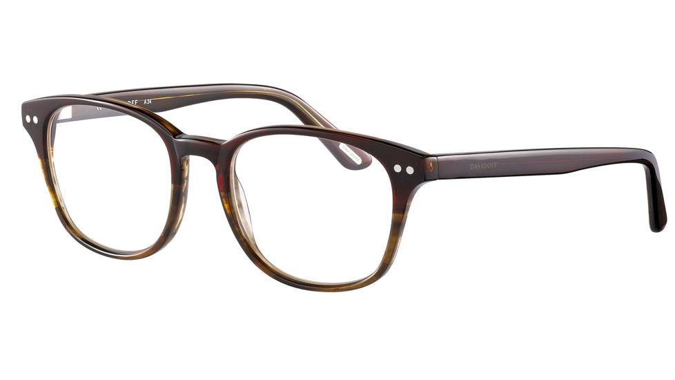 Davidoff 91026 Bifocal Prescription Eyeglasses - Red Frame and Clear Lens 91026-6445BI