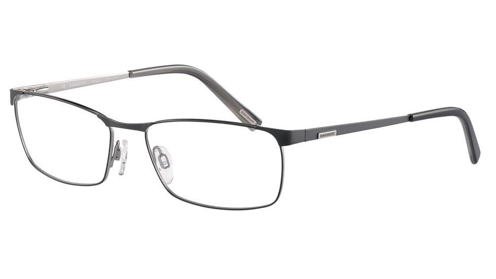 Davidoff 95103 Bifocal Prescription Eyeglasses - Black Frame and Clear Lens 95103-610BI