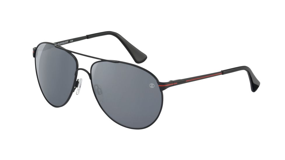Davidoff No. 97330 Sunglasses - Black Frame and Grey Silver Lens 97330-592