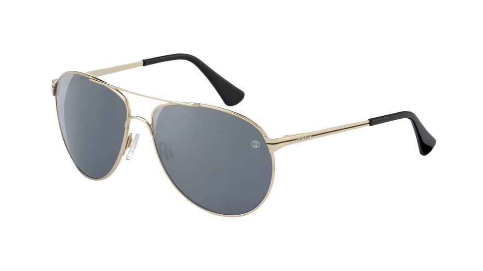 Davidoff No. 97330 Sunglasses - Gold Frame and Grey Silver Lens 97330-600