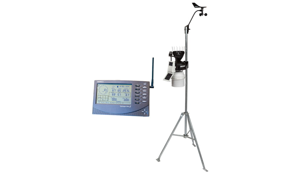 Davis Instruments Vantage Pro2 Wireless w/24-Hour Fan Aspirated Radiation Shield - Includes UV &amp; Solar Radiation Sensors 52145