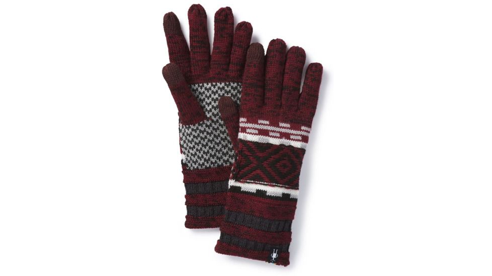 Smartwool Dazzling nderland Glove-Unisex, Tibetan Red, Unisex Medium, SW010451A25-1FM