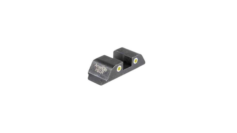 Ameriglo Tritium 2-Dot Rear Handgun Sight for Glock 42/43/43x/48 Yellow with White Front 71BA3F35, GL-8431R