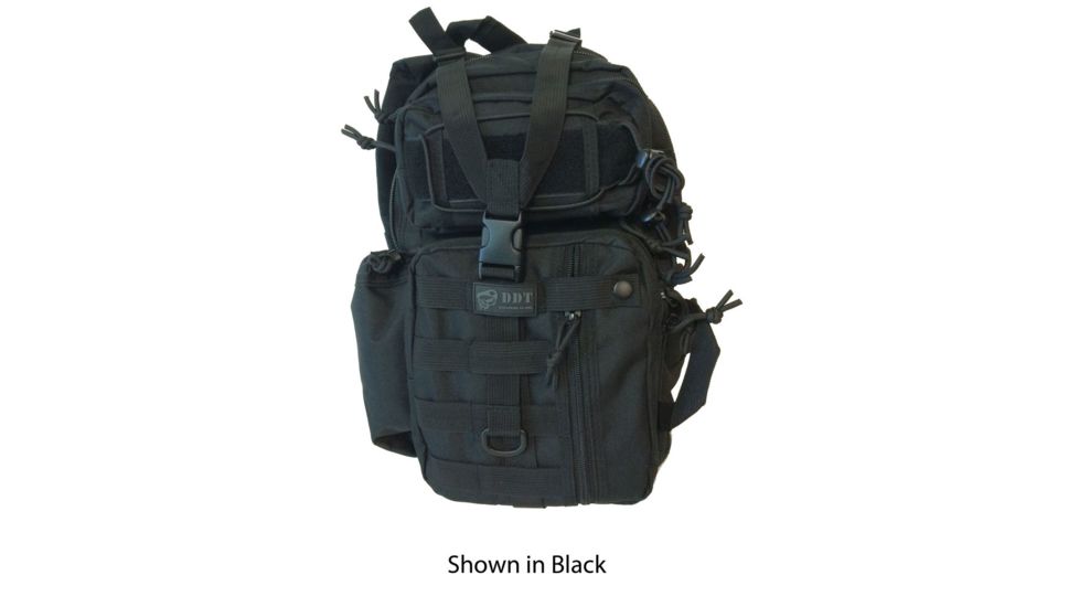 DDT Assasin Single Shoulder Sling Backpack, Black/Teal DDT10722
