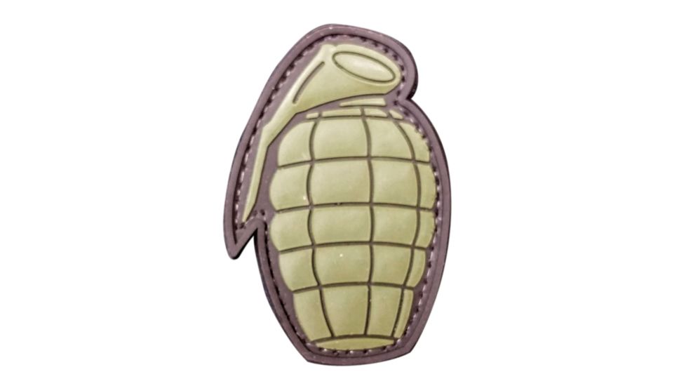 DDT Rubber Morale Patch, Grenade, OD Green DDT50128