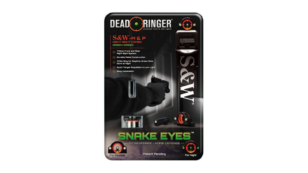 Dead Deer DR4357 Snake Eyes S&amp;W M&amp;P Front/Rear Tritium Night Grn/Grn