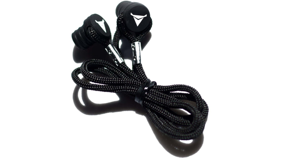 Decibullz Ear Plug Lanyard, Black, Standard, PLG1-CORD