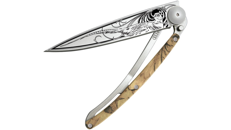 Deejo 37g Tattoo Linerlock Pheasant
