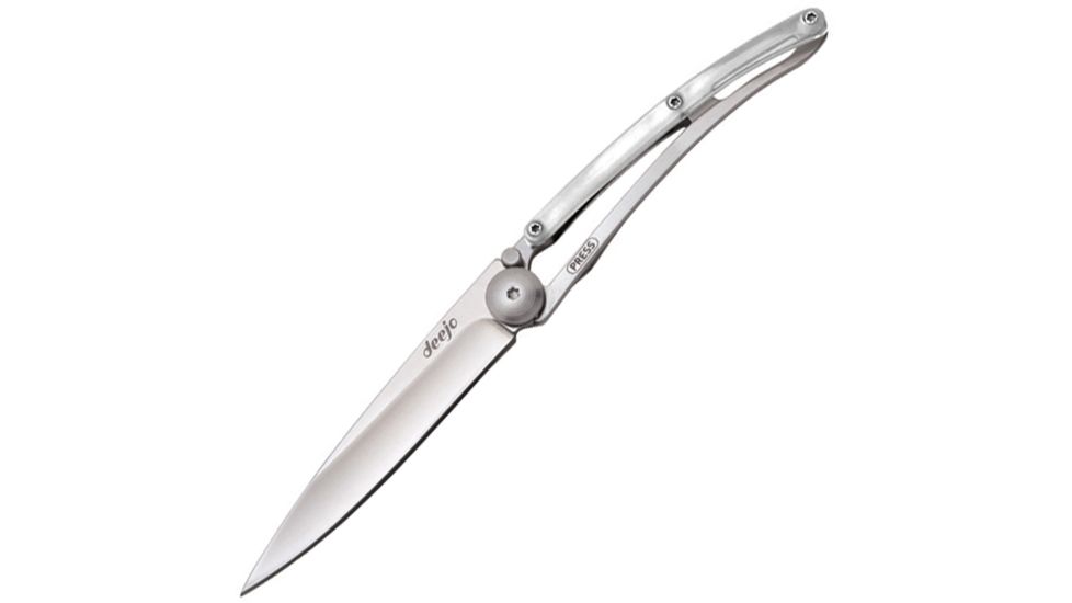 Deejo Linerlock White 27Gram Knife DEE9AP001