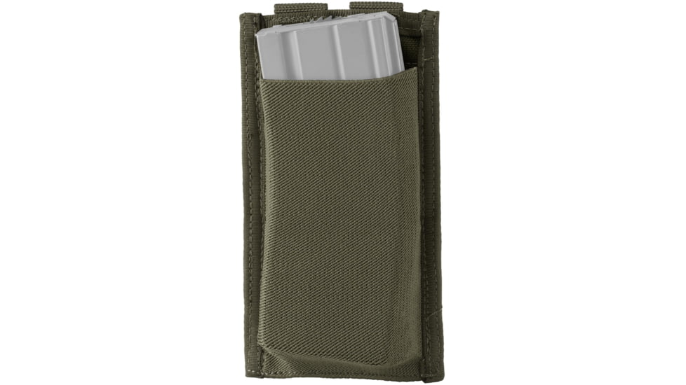 Defcon 5 Low Profile Elastic 5.56 Single Magazine Pouch for Long Weapon, OD Green, D5-M4LPSP OD
