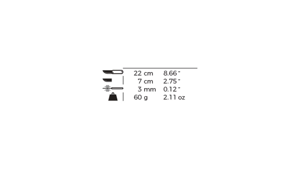 Defcon 5 Zulu Throwing Knives, Set of 3, 2.75 in Blade,, Black, D5-K015
