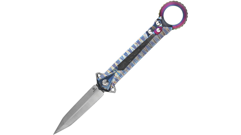 Defcon Archangel Framelock Folding Knife, Flame anodized titanium handle, TF 9312-1