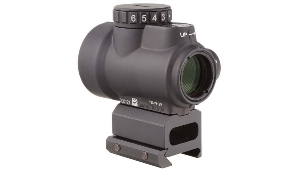 Demo, Trijicon 1x25 MRO 2.0 MOA Adj Red Dot Sight with Trijicon MRO Low and 1/3 Co-witness Mounts, Black, 2200011