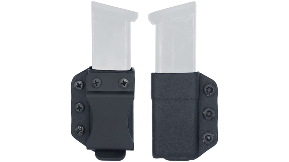 DeSantis A100 Persuader Mag Pouch, Double Stack, Kydex, Belt Clip, Ambidextrous, Black, A100KJJJZ