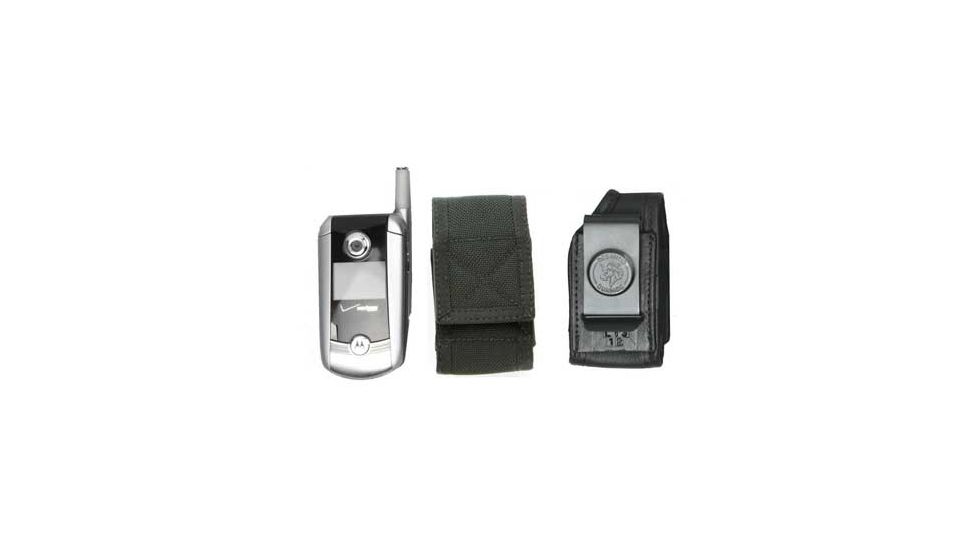 DeSantis Black - E-Z Draw Nylon Cell Phone Holster N13BJG3Z4
