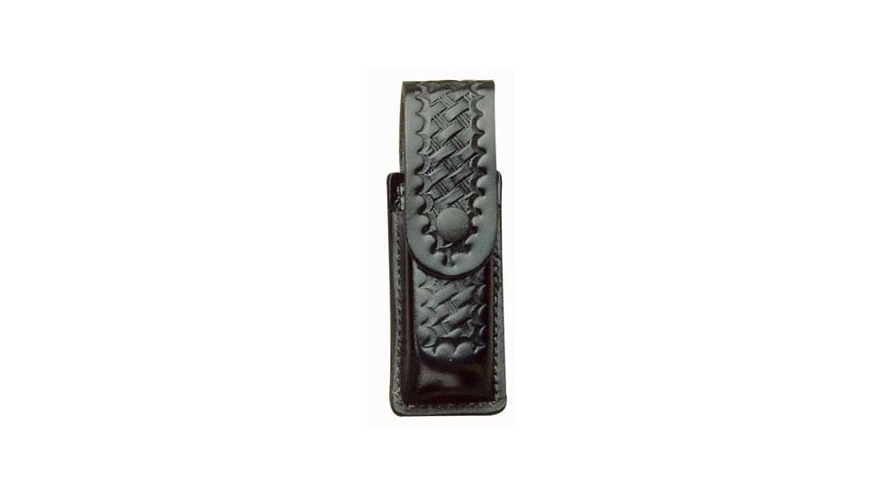 DeSantis Black - Plain - Single Magazine Pouch With Flap - Brass Snap U49BJJJZ2