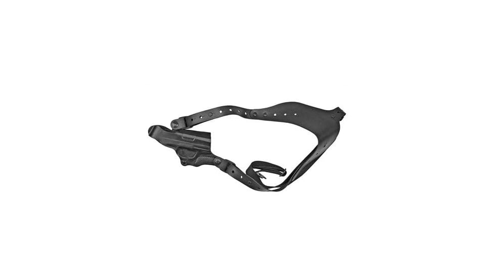 DeSantis C.E.O. Half Harness, Leather, Ambidextrous, Plain, Black, A14BZWRZ0