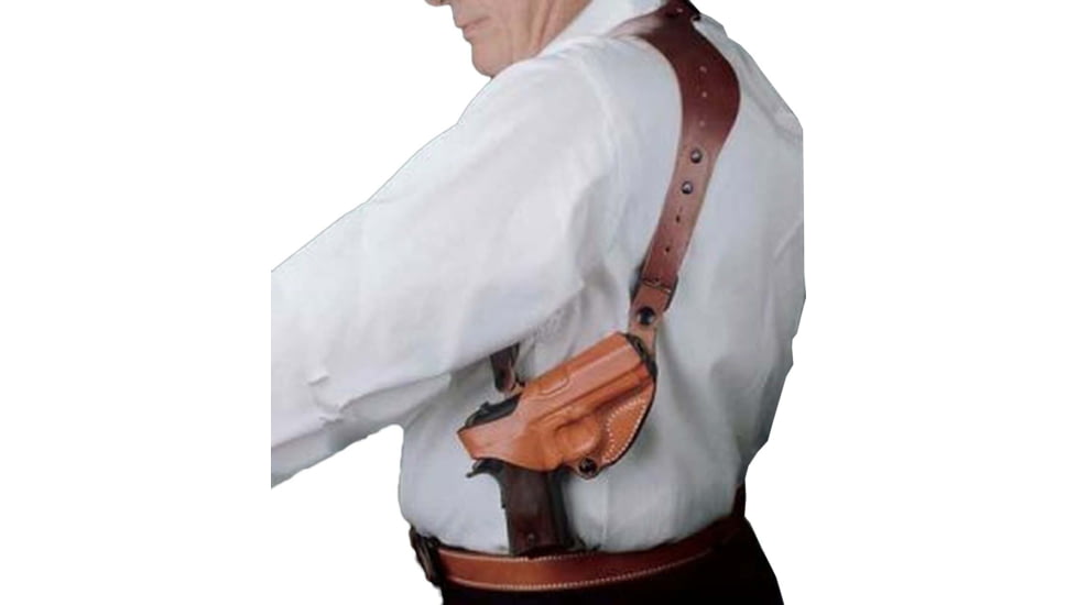 DeSantis C.E.O. Half Harness, Leather, Ambidextrous, Plain, Tan, A14TZWRZ0