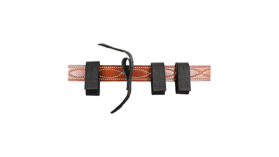 DeSantis Cant-Lose Belt Keepers Nylon, w/Insert and Velro Closure, Black, M57BJKYZ4