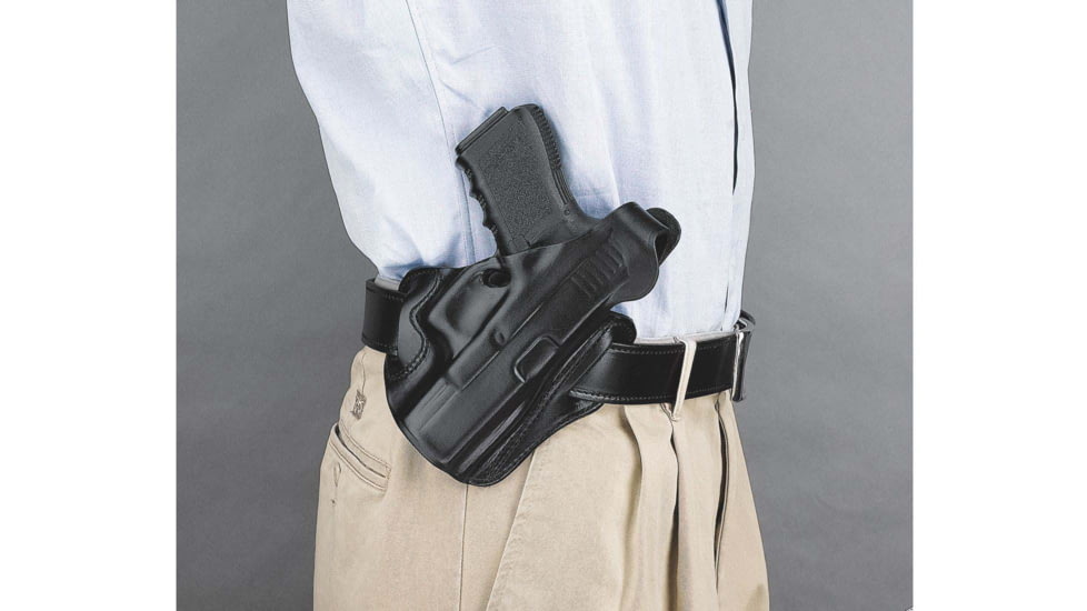 DeSantis F.A.M.S. Holster w/Lock Hole, SIG P225, P228, P229, P220 Carry, P225-A1, Left Hand, Plain, Black, 01LBBC7Z0