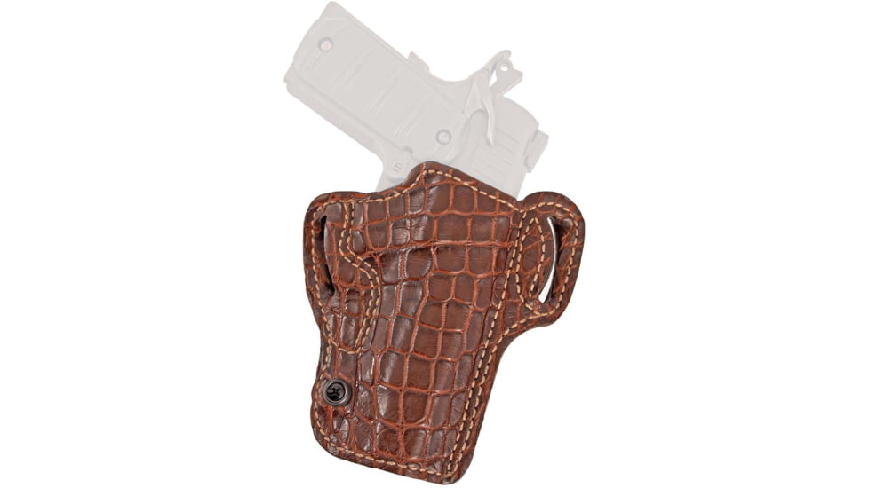 DeSantis Gator Sting Leather Belt Holsters, Glock 17, 17 Gen 5, 22, 31, 47, Left Hand, Alligator, Tan, 171EBB2Z0