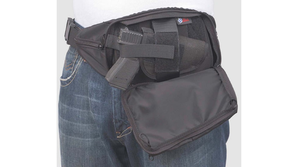 DeSantis Gunny Sack Belt Nylon Holster, Colt Government Model 45, 1911 , Springfield TRP Operator 45, Ambidextrous, Nylon, Black, R60BJ85Z0